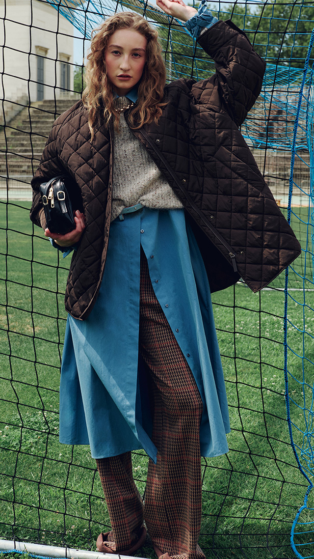 Water-repellent quilted taffeta jacket